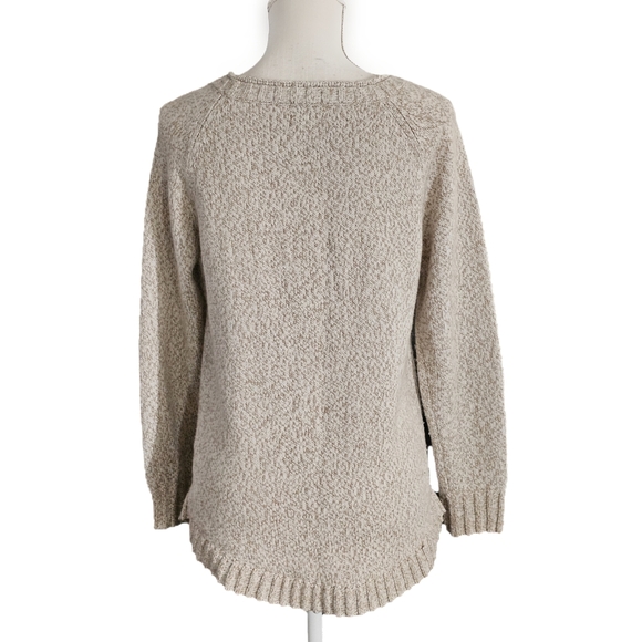 Cabela's Beige Marled Wool Sweater - Picture 3 of 6